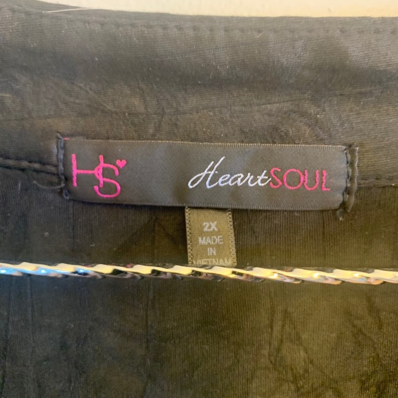 Beautiful Black ruffled blouse, 1XL - Picture 4 of 7